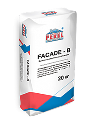 Шпатлевка цементная Perel FACADE-B, белая, 20 кг