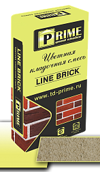 Цветная кладочная смесь Prime "Line Brick", Светло-бежевая 25 кг